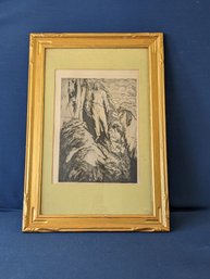 Emile Bernard Original Etching Illustration For 'La Fin De Satem' Roten Gallery Label