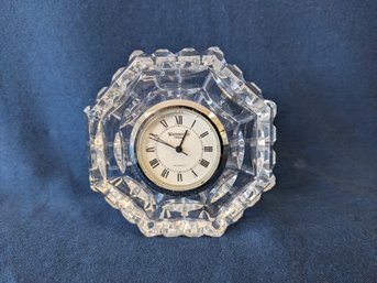 Octagonal Waterford Crystal Desk Clock