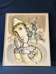 Marc Chagall 'The Circus With The Yellow Clown' Limited Edition Original Color Lithograph