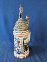 WWI Regimental Stein W/ Lithophanne Bottom