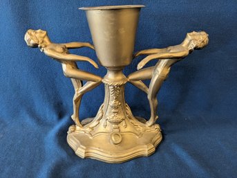 Art Deco Gold Tone Spelter Centerpiece