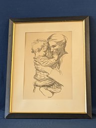 Kathe Kollwitz 'Mother With Child In Her Arms' Print