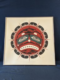 Signed 'Sun' Pacific Northwest Native Art Limited Edition Lithograph