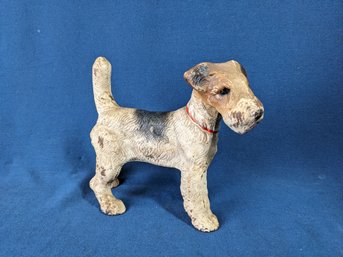 Antique Jack Russell Terrier Cast Iron Doorstop