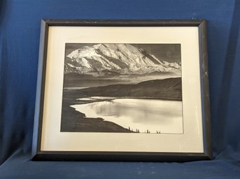 Ansel Adams Black And White Print 'Mt McKinley'