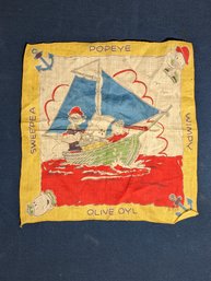 Collectible Popeye Handkerchief KFS Olive Oyl, Swee'pea, Wimpy