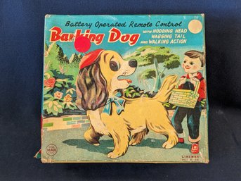 Vintage 1960s Linemar Barking Dog Battery Operated Toy J-1693
