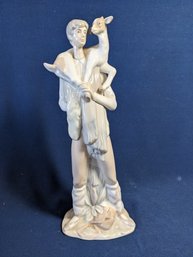 Lladro Shepherd Boy With Goat Figurine