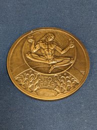 Vintage 1950 Donal Hord Society Of Medalists Medallion 'Man Must Sow To Reap'