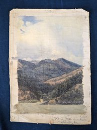 M. Hall White Salmon River Washington Pennsylvania Oil Painting On Canvas