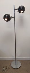 Orbital / Atomic Floor Lamp In Chrome And Black By Nova Lighting