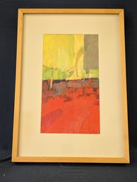 Colorful Signed 1962 Abstract Painting