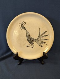 Eva Zeisel South Mountain Stoneware Rooster Plate Mid Century Modern