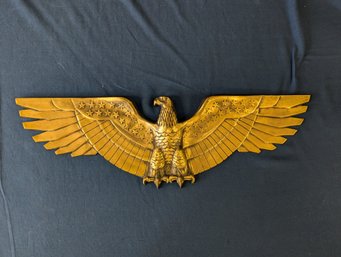 Vintage Art Deco Cast Bronze Eagle With Stars