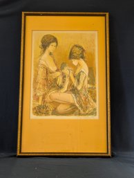 Jay Jalaude Signed EA Artist Proof Image Of Two Young Women