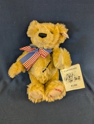 Steiff 'Teddy's Bear' Signed Tweed Roosevelt Tag 140th Anniversary