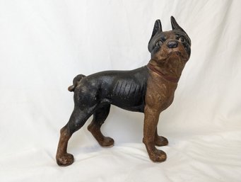 Antique Cast Iron Boston Terrier Doorstop