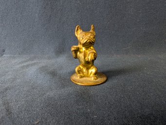 Art Brass Co Boston Terrier / French Bulldog Dog Figurine