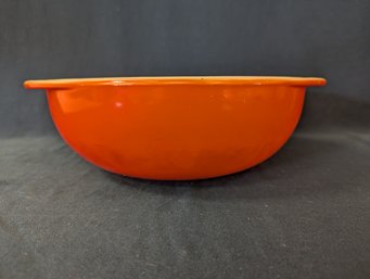 Vintage PYREX (all Caps) Red Bowl With Darker Red Band 2 QT