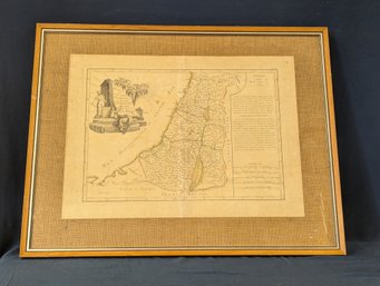 1791 Holy Land Map By Bonne