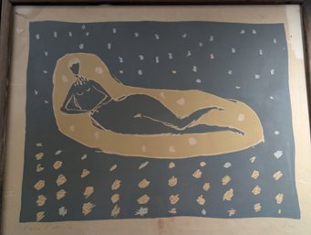 Zoran Antonio Music Pencil Signed Nude Image (Silkscreen?)