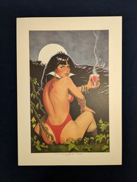 Signed 'James'Jim Silke 1986 Numbered Limited Edition Vampirella Lithograph