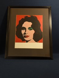 Andy Warhol Offset Lithograph On Paper 'Liz' / Elizabeth Taylor