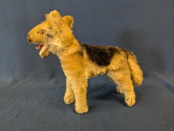 Antique Mohair German Shepherd Dog Stuffed Animal (Steiff?)