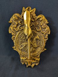 Masonic Knights Templar Brass Door Knocker