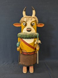 Signed George Rennie III 1989 Wacas / Wakas'la'laiya (Cow Herder) Kachina Doll