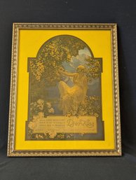 Rare Antique 1916 Maxfield Parrish Advertising 'Djer-Kiss'