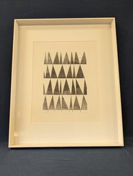 Signed, Numbered, And Titled Artwork 'Triangles'