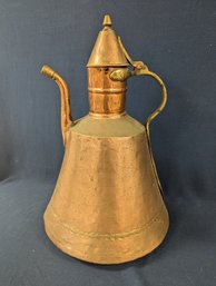 Large Antique Decorative Copper Kettle