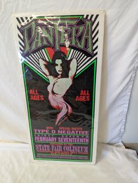 Vintage 1995 Pantera Poster Signed By Mark L. Arminski