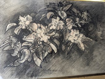 Listed Dutch British Artist Albert Anthony Houthuesen Drawing