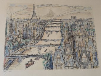 1956 After Marcel Gromaire Limited Edition Paris Lithograph 90/100