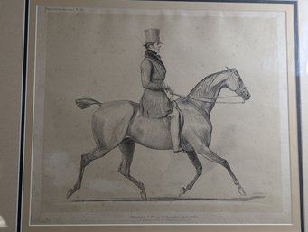 Equestrian Sketches Lithograph Henry John Temple 3rd Viscount British Prime Minister