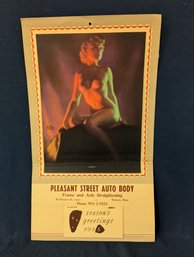 Pleasant Street Auto Body 1955 Pin Up Girl Calendar 'Exquisite'