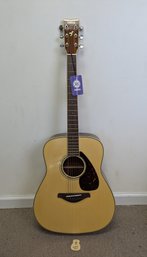 New With Tags Yamaha FG730S Acoustic Guitar With Hard Case And Accessories