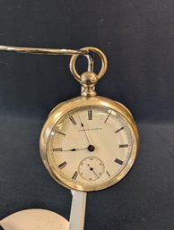 American Watch Co Waltham Mass Coin Silver PS Bartlett Pocket Watch Model 1857