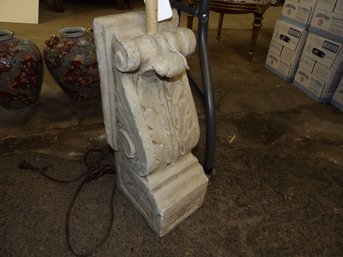 Cast Stone 18 1/2' Corbel Lamped