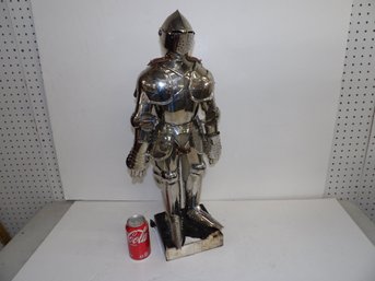 27' Suit Of Armor In Tin Over Cloth Body Ca 1980