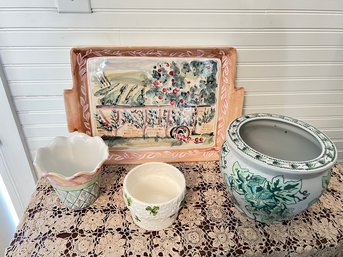 Four Piece Porcelain Lot