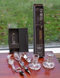 Perfect Holiday Barware (9) Piece Set Including Waterford