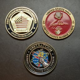 (3) Military Challenge Metals