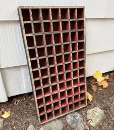 Antique Typesetters Tray