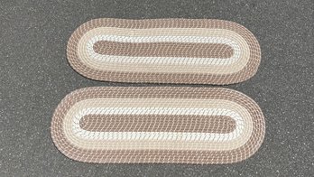 Group Of (2) Oval Braided Rugs