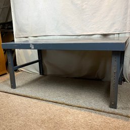 Large Adjustable Height Folding Steel Table Industrial