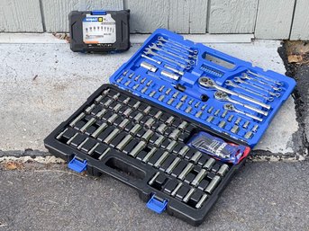 Kobalt 138 Piece Socket Set Together With A Cobalt 11 Piece Socket Set