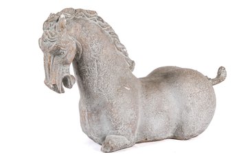 Impressive Ceramic Sculpture Of A Horse's Torso & Bust